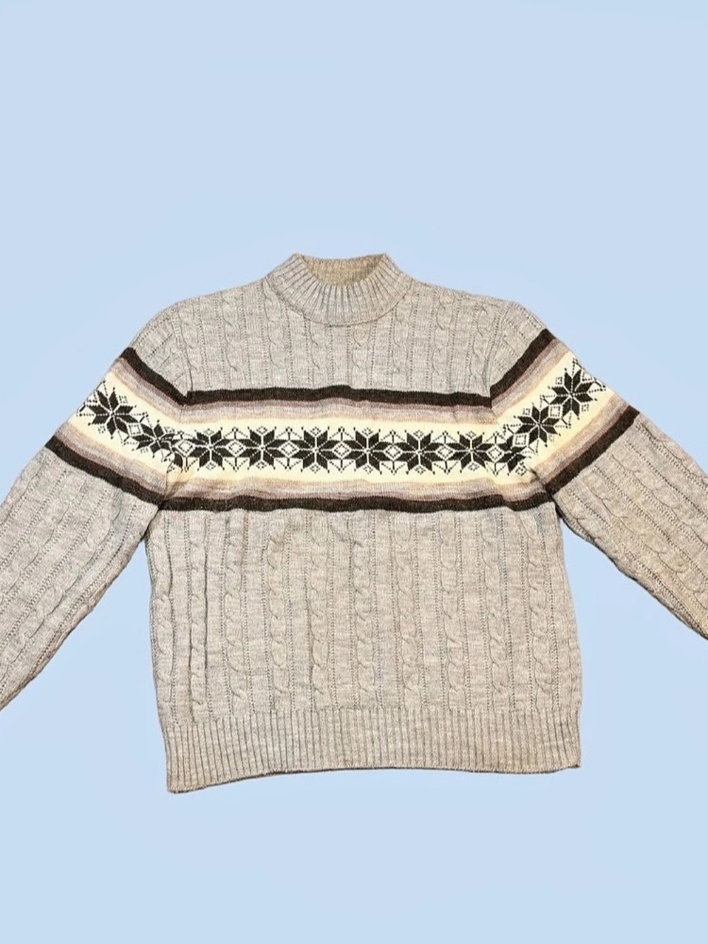 Vintage 80s/90s Wool Jantzen Sweater Large Knit Pullover Long Sleeve Crew Neck